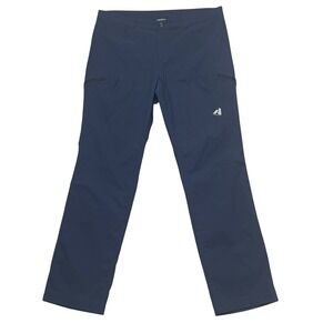 Eddie Bauer Womens Size 14 Hiking Pants Navy Blue Cargo Zip Pockets Outdoor